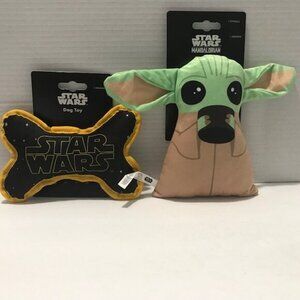 Two Star‎ Wars Squeaky Dog Toys by Disney - New with Tags
